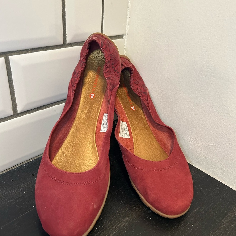 Merrell Women's Port Leather Suede Flats